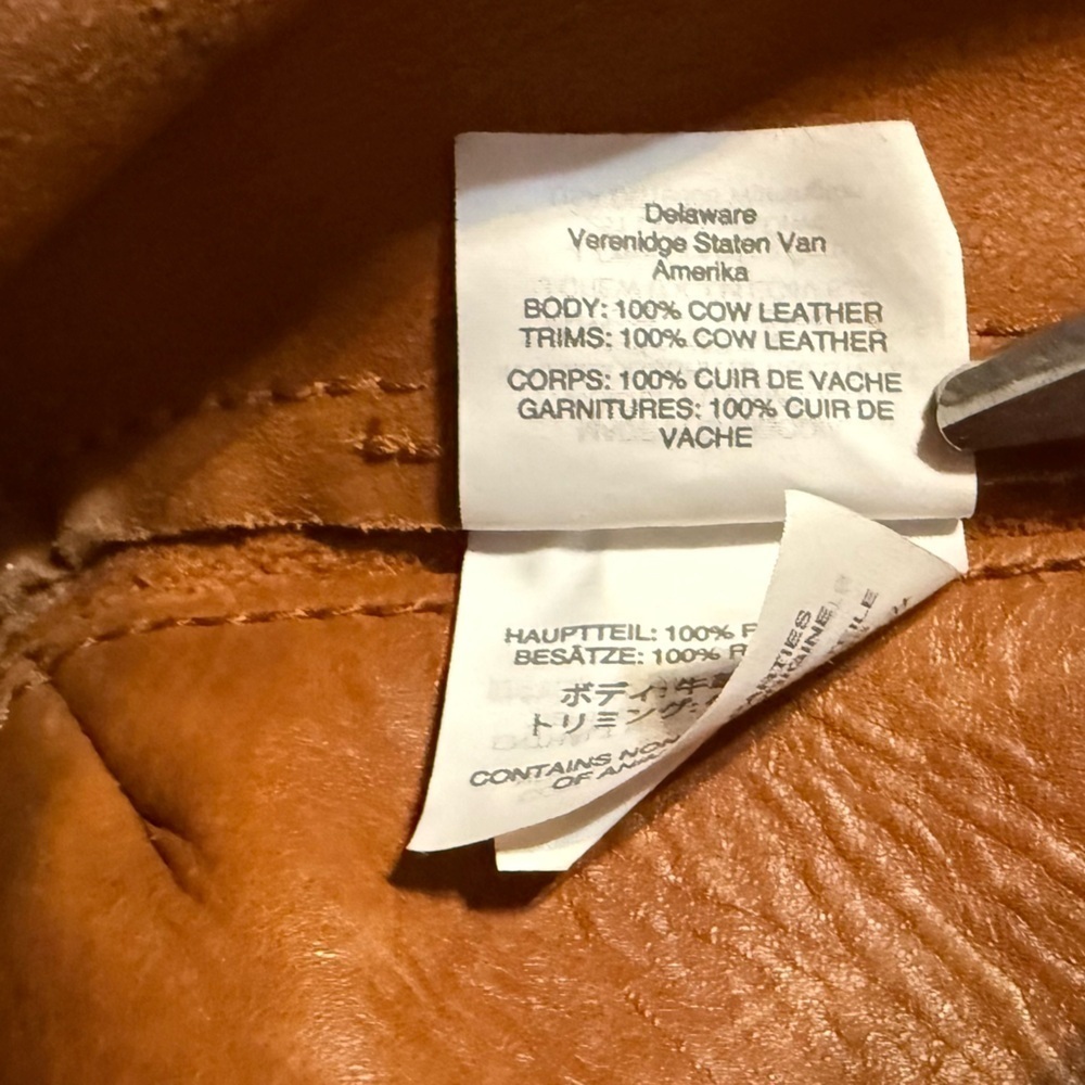 Madewell The Abroad Leather Shoulder Crossbody Brown Bag Purse L4913 flaw snap - Picture 7 of 8